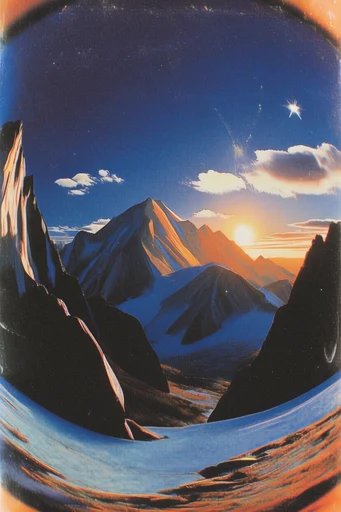 Surreal Retro-Futurist Distortion style reference image — airbrush aesthetic