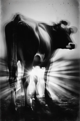 Haunting Spectral Noir style reference image — multiple exposure
