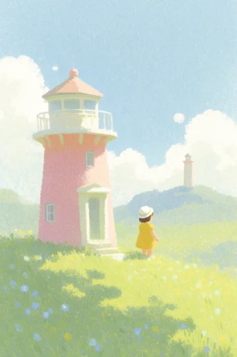 Nostalgic Grain Storybook style reference image — whimsical storybook illustration