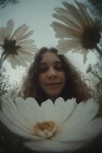 Intimate Ethereal Melancholy style reference image — desaturated film grain