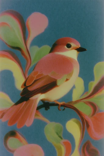 Nostalgic Botanical Surrealism style AI image example 3