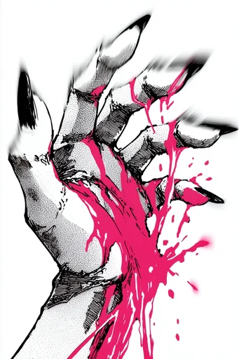 Graphic Neon Noir style reference image — vibrant magenta accent