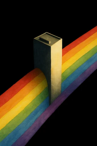 Spectral Cosmic Noir style reference image — minimalist surrealism