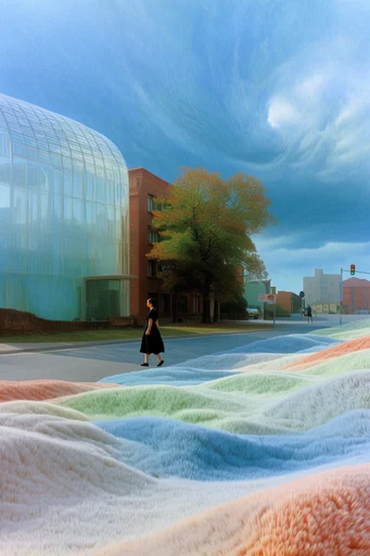 Tactile Surreal Topography style reference image — tactile landscape sculpture