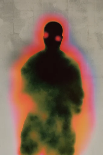 Thermal Ethereal Noir style reference image — dark silhouette