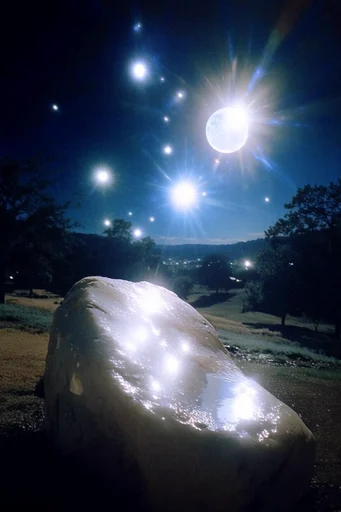 Electric Nocturnal Luminescence style AI image example 2