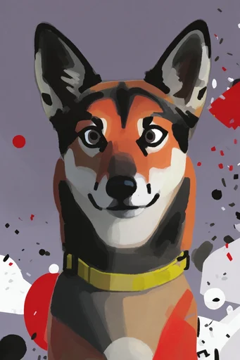 Graphic Gouache Illustrative style reference image — flat color blocking