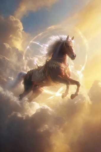 Celestial Ethereal Surrealism style AI image example 3