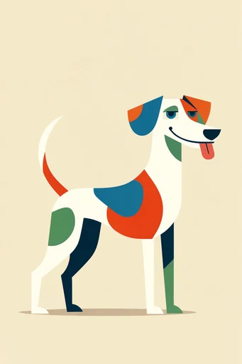 Mid-Century Graphic Minimalism style reference image — negative space composition