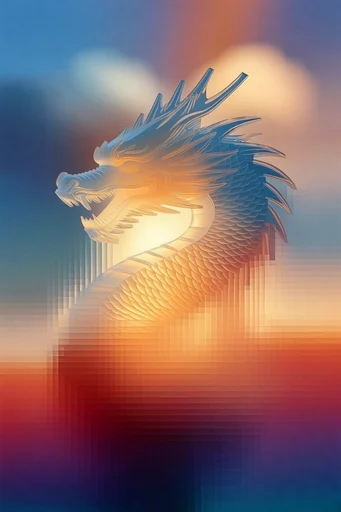 Luminous Glitch Spectrum style reference image — linear light distortion