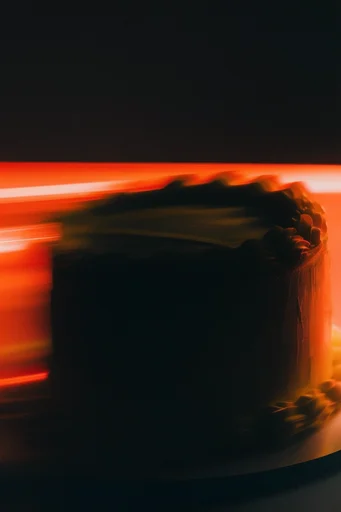 Cinematic Noir Glitch style reference image — shadow-heavy composition