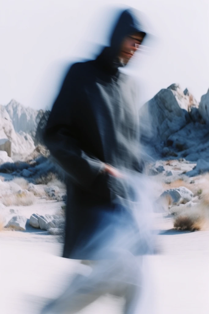 Kinetic Ghost Minimalism style AI image example 2