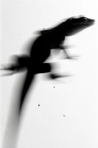 Kinetic Monochrome Abstraction style reference image — stark silhouette