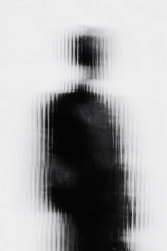 Monochrome Glitch Noir moodboard — generate AI images in this style