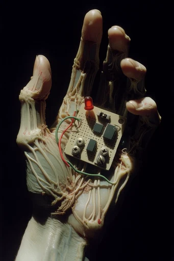 Biomechanical Cybernetic Synthesis style reference image — cybernetic