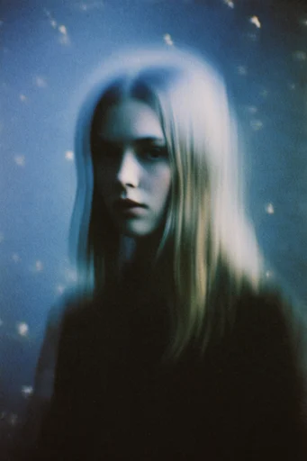 Spectral Analog Glitch style reference image — spectral silhouette