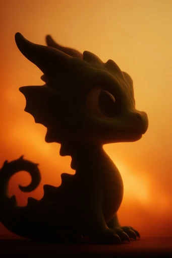 Luminous Amber Silhouette style reference image — intentional motion blur
