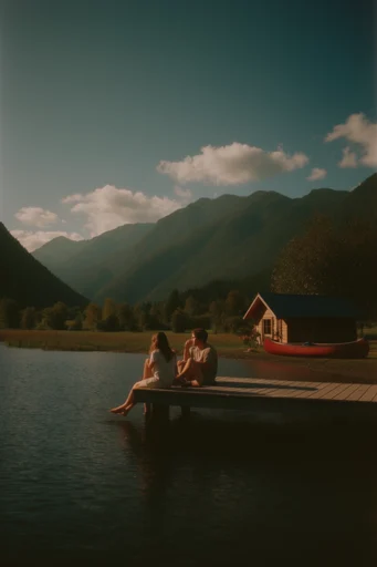 Cinematic Analog Nostalgia style reference image — 35mm film photograph