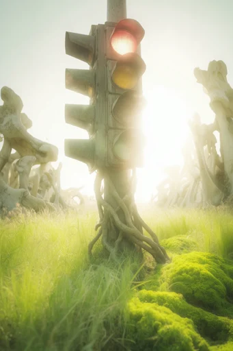 Ethereal Luminescent Xenopastoral style reference image — xenopastoral landscape