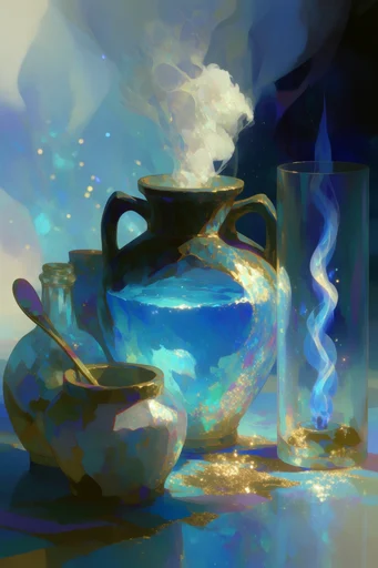 Luminous Celestial Dreamscape style reference image — glowing warm golden accents