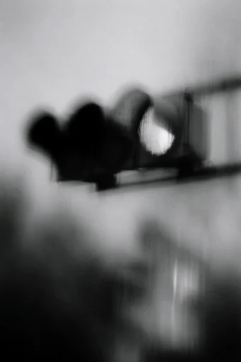 Monochrome Ethereal Tempest style reference image — intentional camera movement