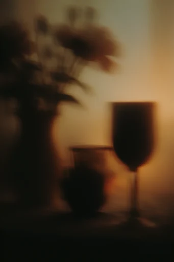 Luminous Amber Silhouette style reference image — stark silhouette