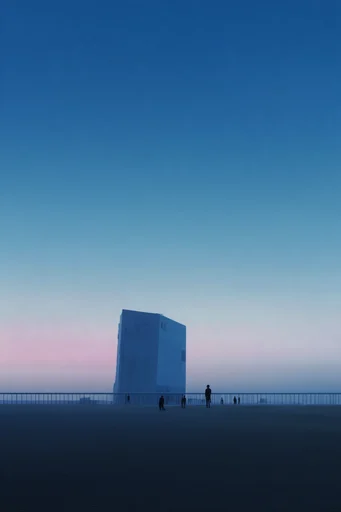 Ethereal Minimalist Solitude style reference image — minimalist composition