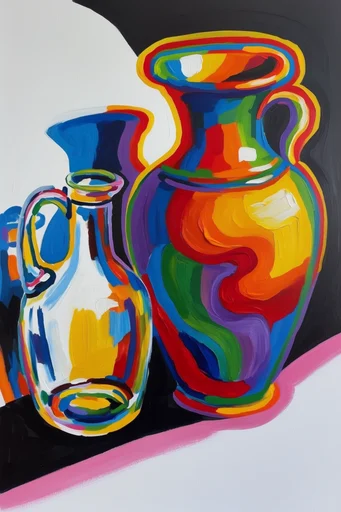 Vibrant Psychedelic Minimalism style reference image — psychedelic minimalism