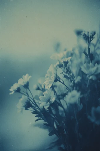 Monochromatic Cinematic Nostalgia style reference image — distressed film texture