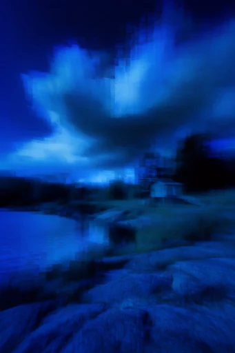 Spectral Glitch Surrealism style AI image example 2
