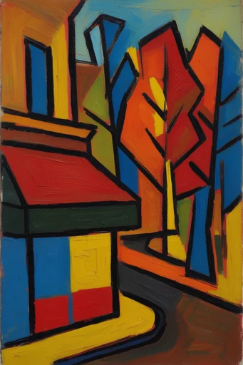 Geometric Modernist Synthesis style reference image — geometric abstraction