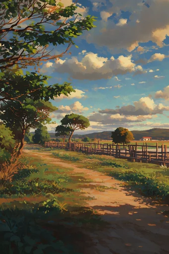 Nostalgic Painterly Melancholy style AI image example 2