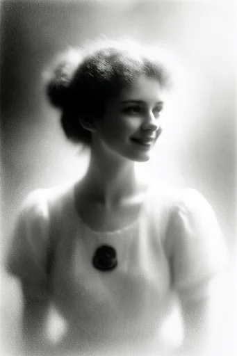 Ethereal Noir Pictorialism style reference image — high contrast monochrome