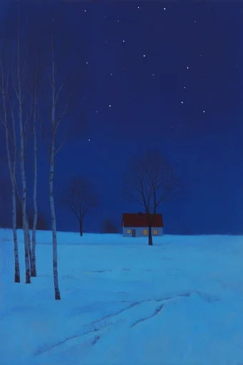 Luminous Fauvist Nocturnes style AI image example 4