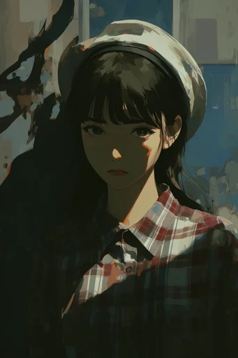 Nostalgic Painterly Melancholy style reference image — desaturated color palette