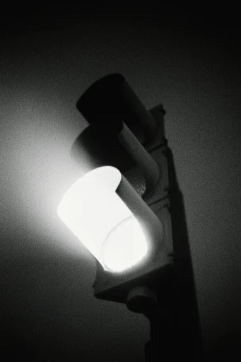 High-Contrast Ethereal Noir style reference image — heavy film grain