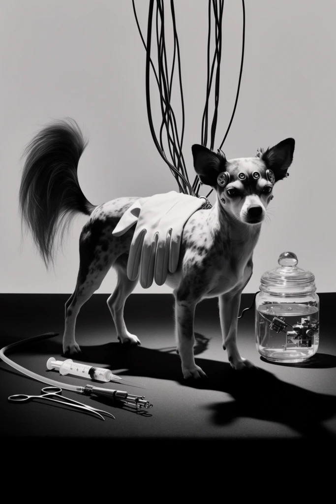 Surreal Chrome Futurism style AI image example 3