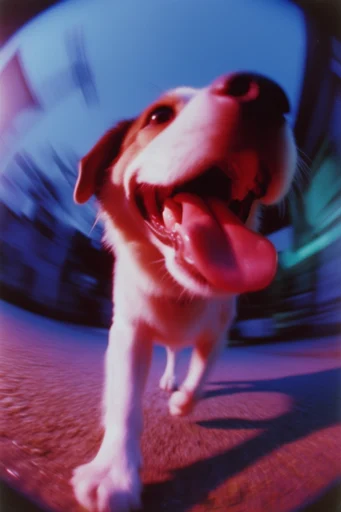 Neon Fisheye Dreamscape style reference image — dreamy bloom effect