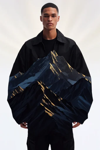 Structured Minimalist Editorial style reference image — studio lookbook photography