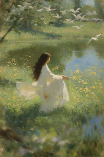 Luminous Impressionist Dreamscape moodboard — generate AI images in this style