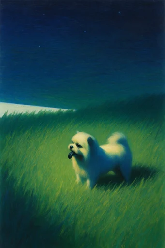 Nocturnal Ethereal Impressionism style reference image — high-contrast chiaroscuro