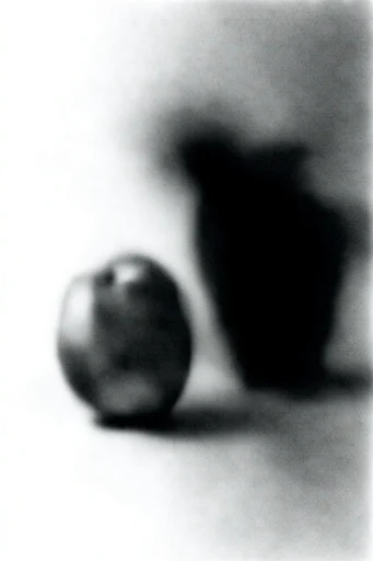Atmospheric Monochromatic Noir style reference image — heavy film grain