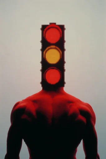 Crimson Silhouette Noir style reference image — stark silhouette