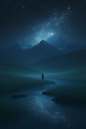 Nocturnal Mystical Whimsy style reference image — nocturnal atmospheric
