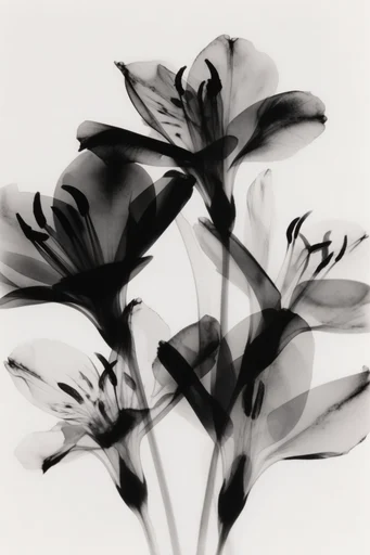Ethereal Ink Minimalism style reference image — stark silhouettes