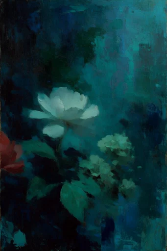 Nocturnal Emerald Etherealism style reference image — ethereal light diffusion