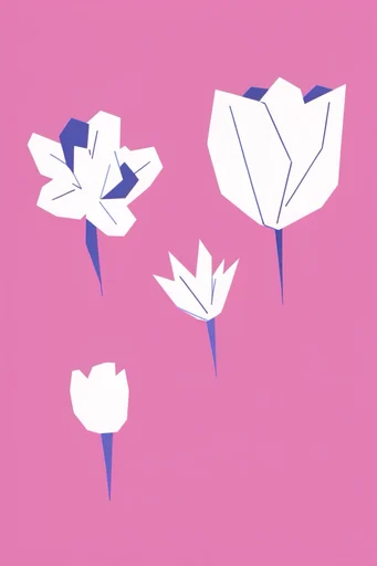 Graphic Monoline Minimalism style reference image — clean white silhouettes