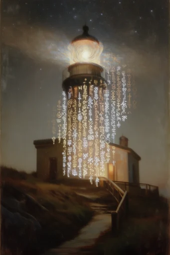 Luminous Digital Archeology style reference image — nostalgic film grain