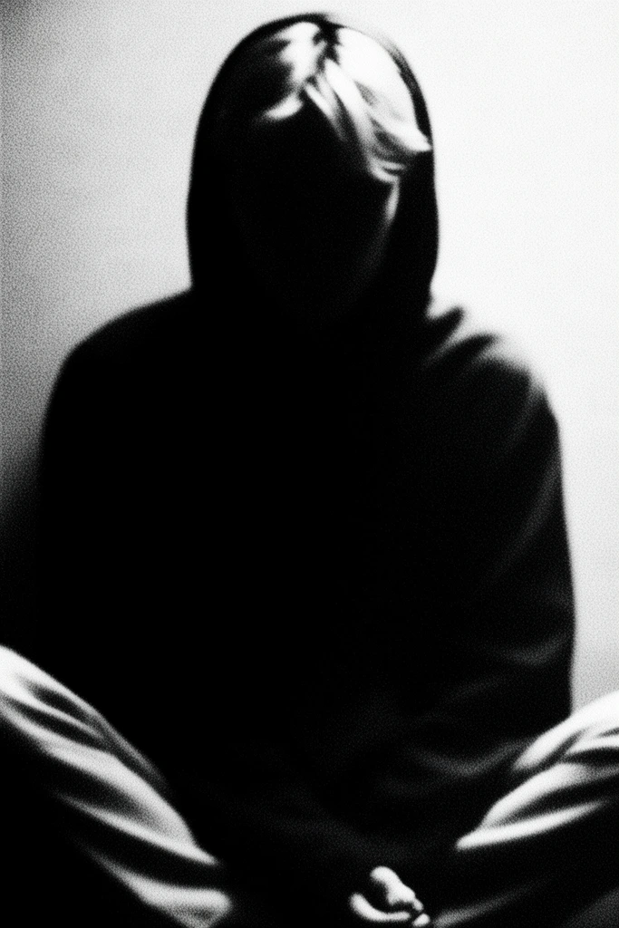 Gritty Monochromatic Noir style AI image example 1