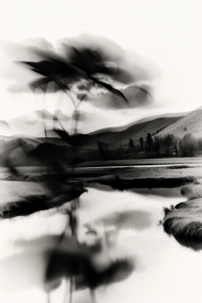 Ethereal Kinetic Minimalism style AI image example 2